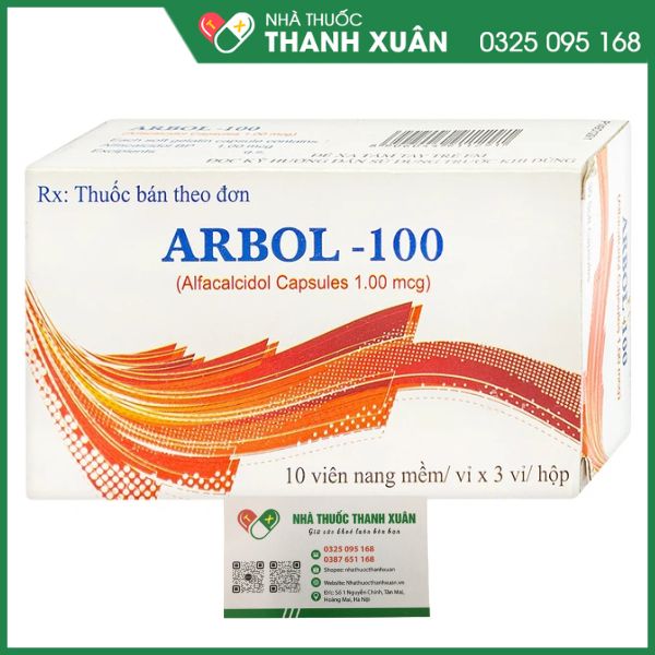 Arbol 100 - Thuốc điều trị thiếu canxi trong máu của Ấn Độ